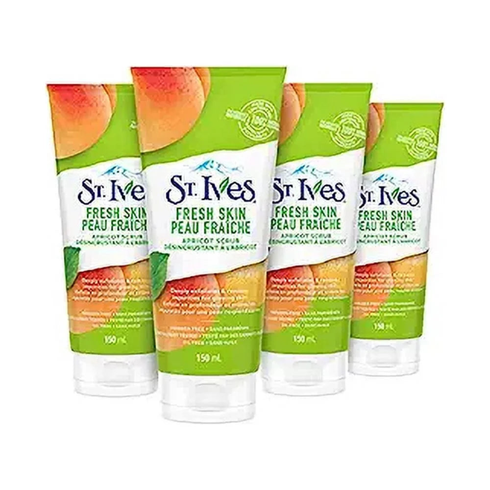 Exfoliation Fresh St.Ives oz, Skin, for Skin Smooth Oil-Free, 6 Scrub, Pack 4 Apricot Deep