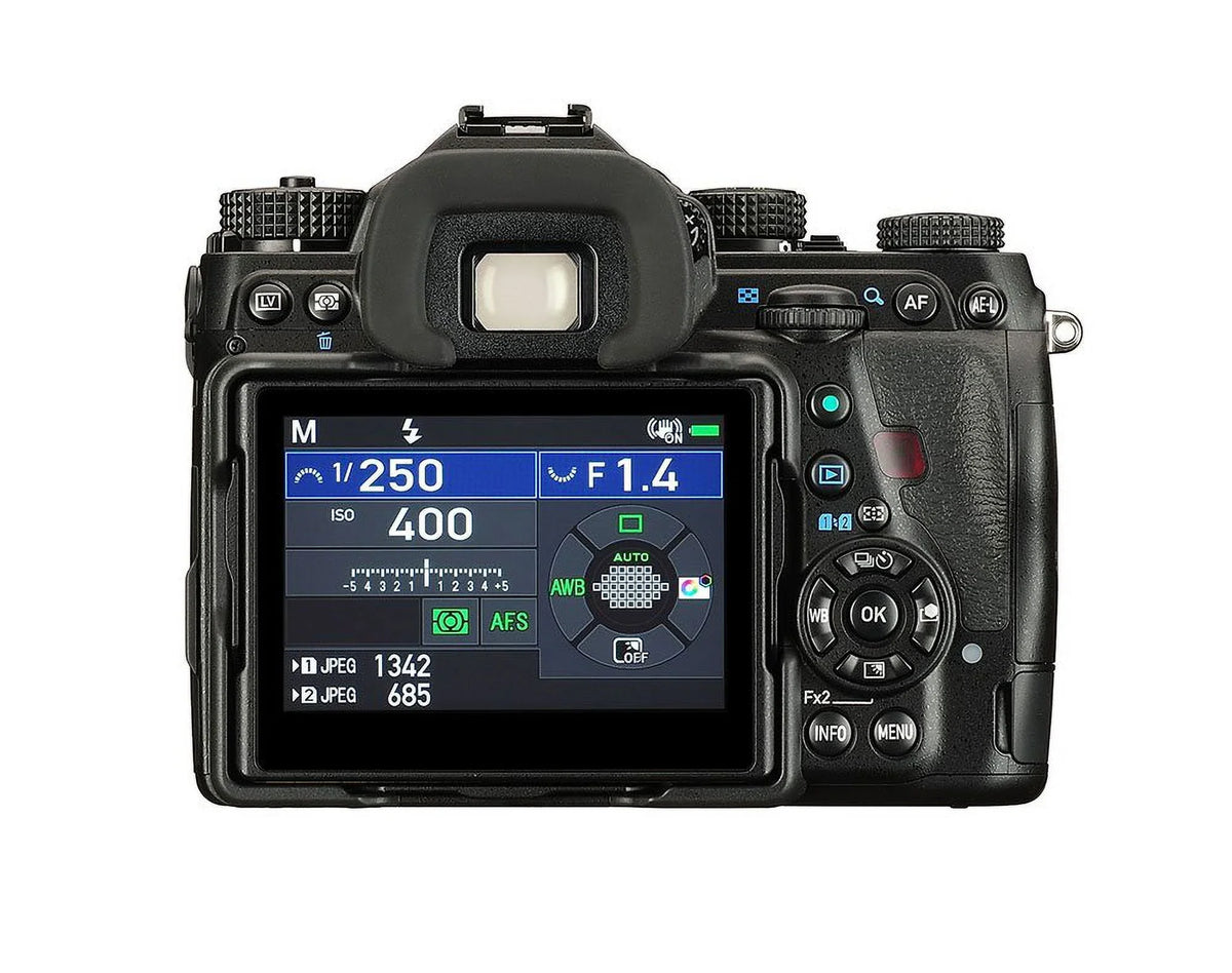 Only, 3.2" Weather Pentax 36MP LCD, Mark Resistant Black K-1 Restored Body Refurbished with II DSLR TFT