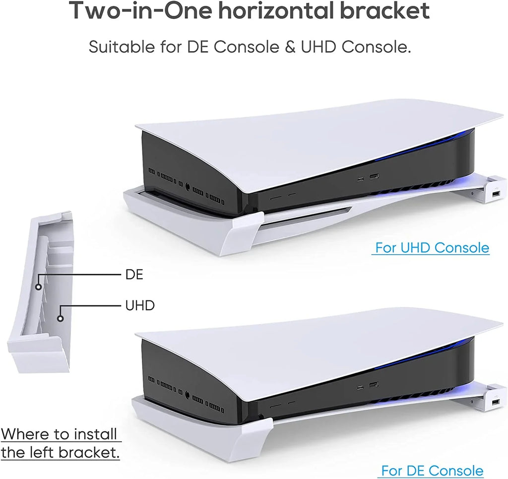 Base & &1 3 5 USB Digital and Holder with Console 4-Port Horizontal Disc Playstation Extension Port,Compatible 2.0 Skate with for Port USB Hub 5 Charging Edition Data Playstation Stand