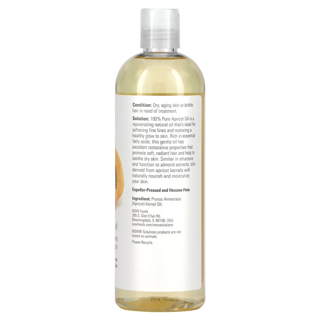 (473 Apricot fl Solutions, 16 oz NOW ml) Foods, Oil,