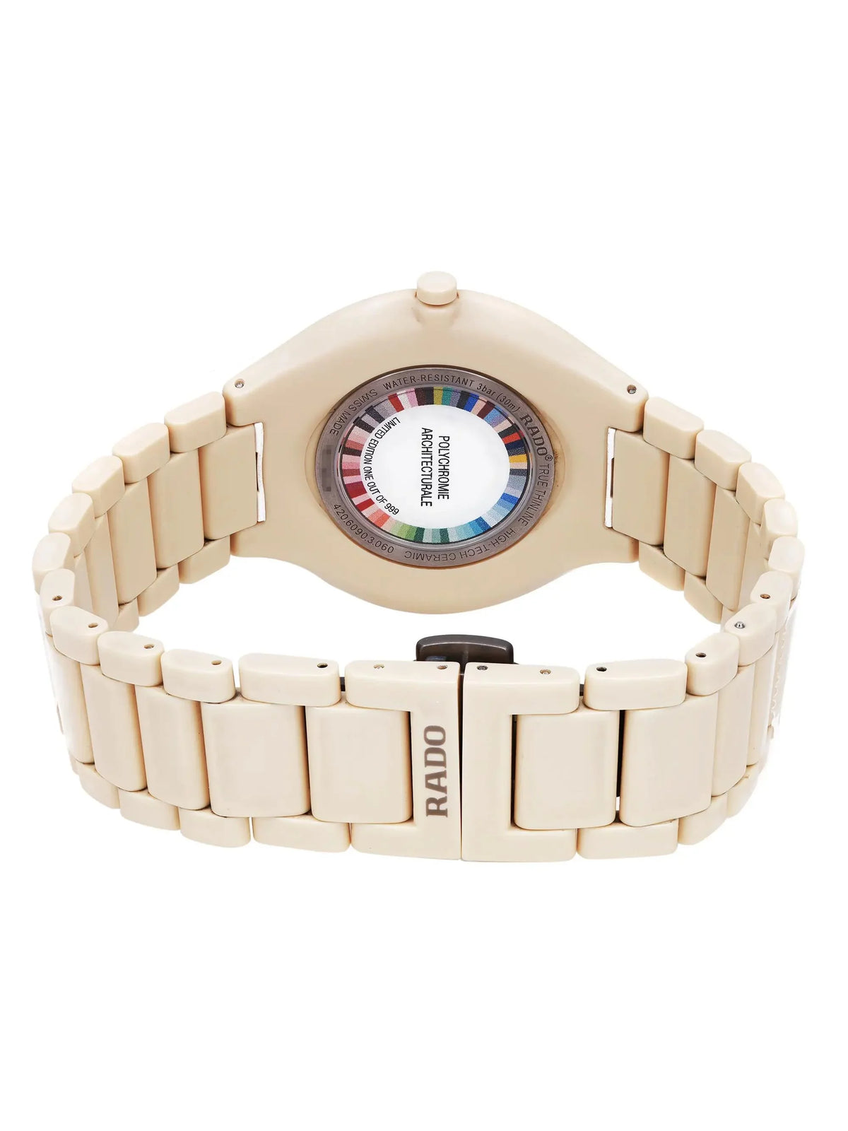 R27090602 Couleurs Watch 39mm Thinline Cream True Dial Ceramic Les Quartz Rado