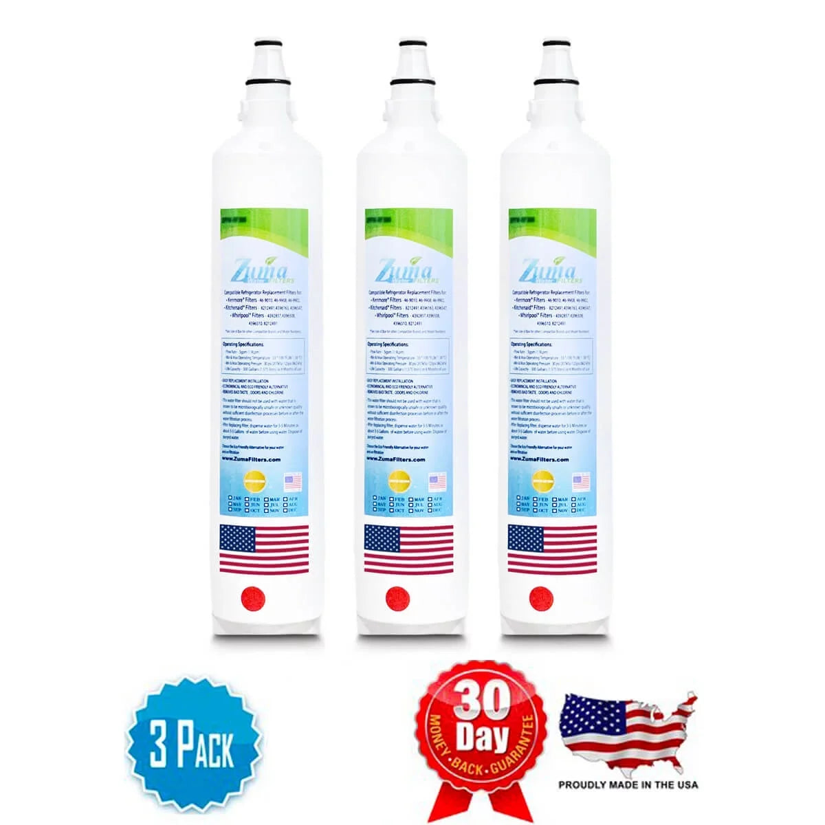 Compatible 3 Made ZWFZ1-RF750 , U.S.A. ZUMA BI48SDO # - Filters with , Model - Subzero® in , Water Pack Brand