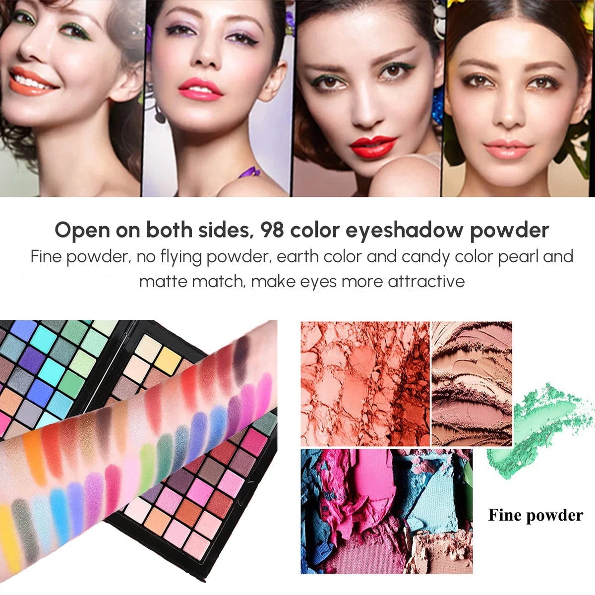 Gift Cosprof Palette Eyebrow Facial Pencil Set All-in-One Face Eyeliner with Powder Make Powder Mirror, up Cosmetic Concealer Colors Set, Makeup 177 Blusher Eyeshadow Combination