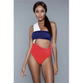 & BeWicked Blue Kennedy Red, Swimsuit, Women - Medium White