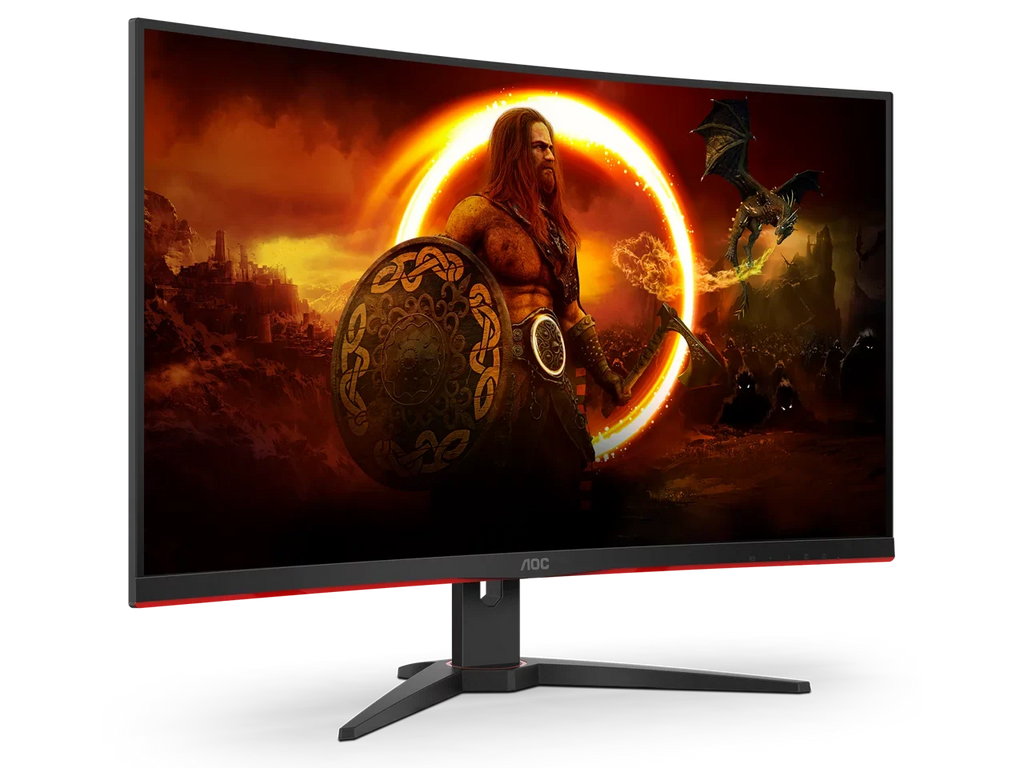 (31.5" Premium 91% (C32G2ZE) 240 85% 1920 123% Hz Viewable) DCI-P3, Adaptive FHD DisplayPort, Monitor (AMD sRGB, FreeSync 32" 1080 AOC VA HDMI, Gaming x Curved NTSC Audio Sync)