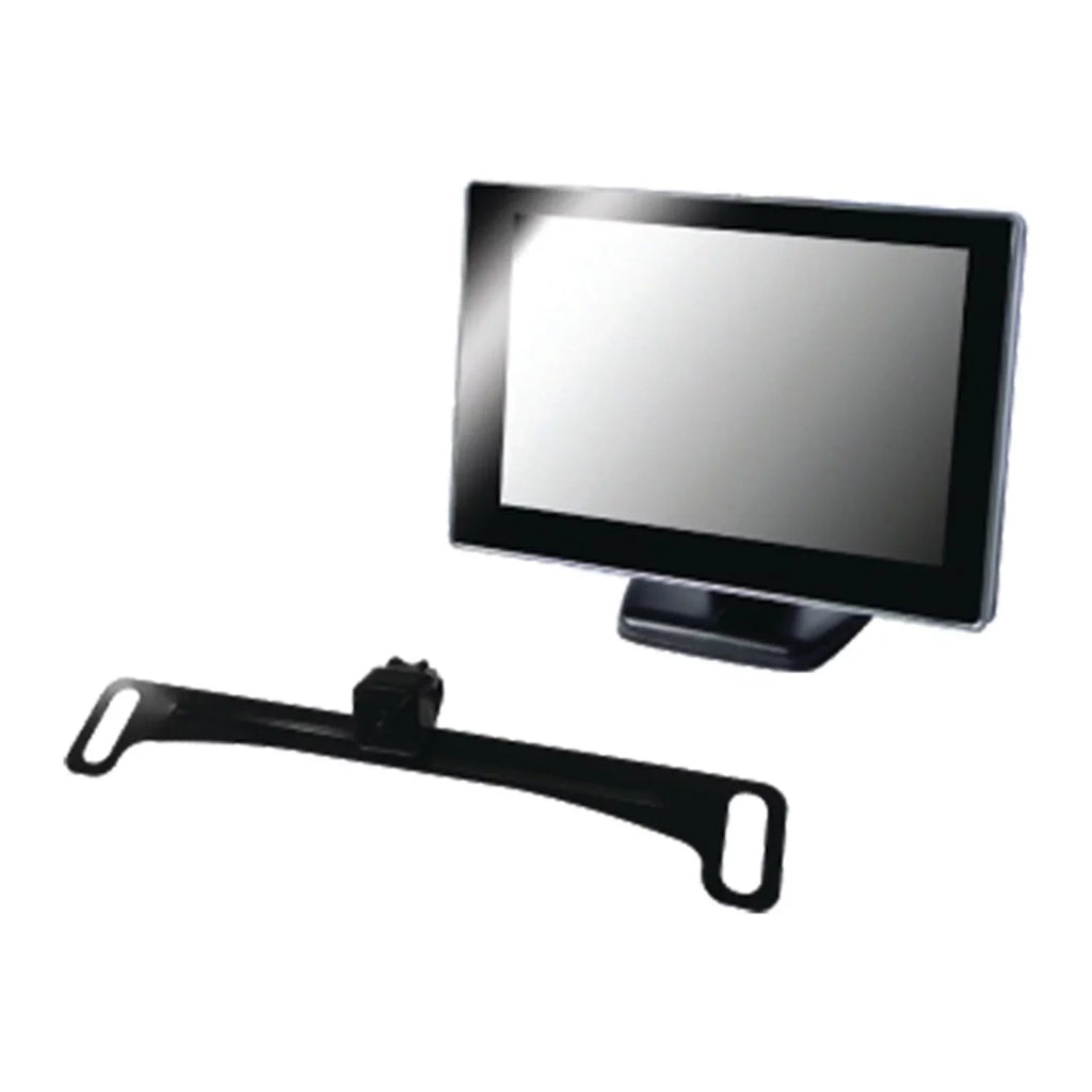 VTC175M Monitor License-Plate Rearview Camera Vision System 5-Inch BOYO System and with Vehicle Backup