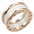 Pre-Owned B 7.22g I112223130 Ring Bvlgari Approx. One Gold Zero BVLGARI (Good) PG K18 Pink Ceramic