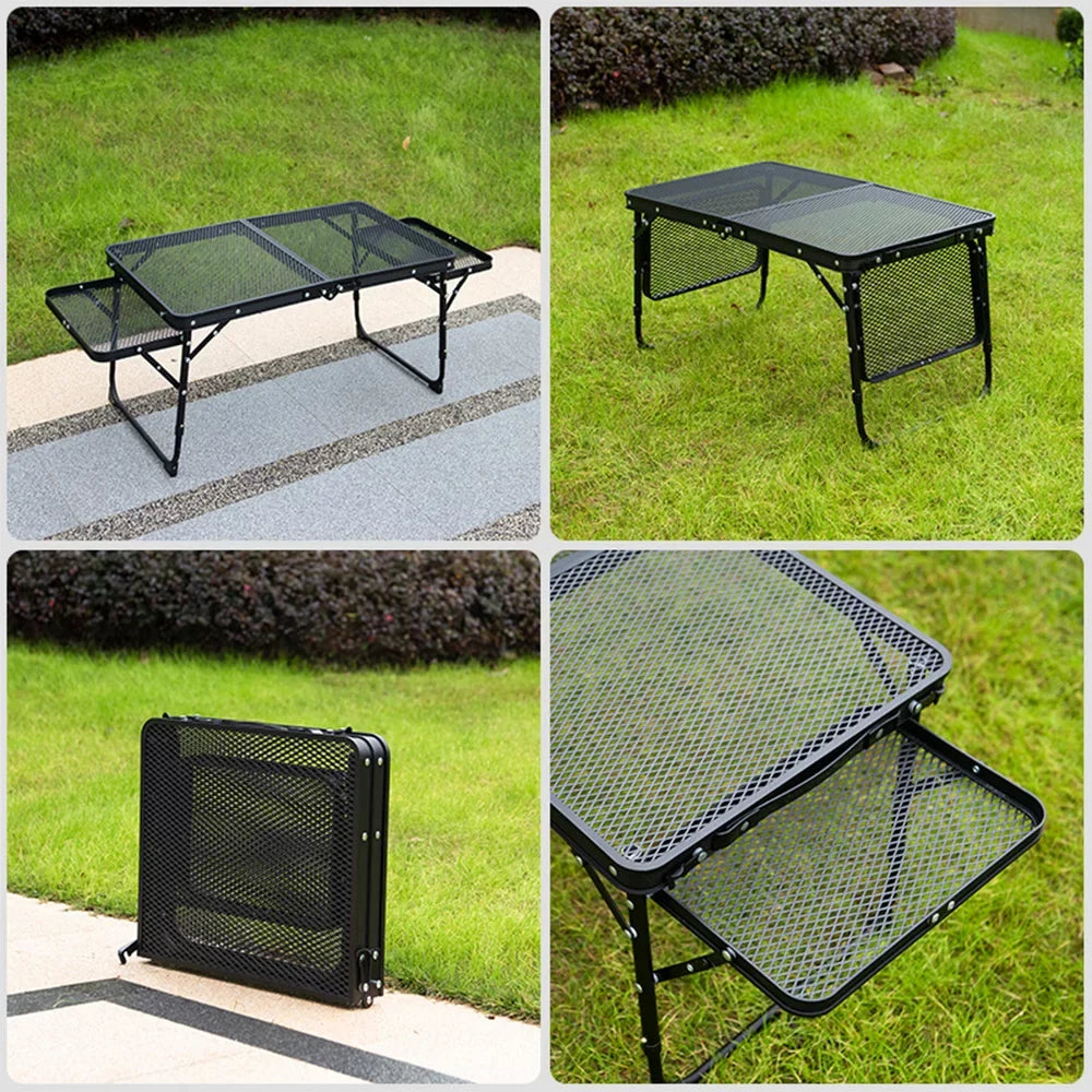 Convenient Table Cooking Folding Camping Lixada Lightweight Station Picnic Prep Food for