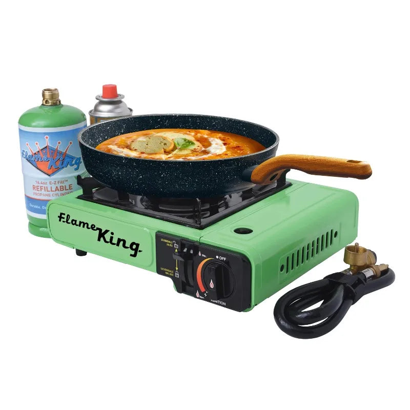 Portable Case Camping Burner Butane Stove Multi Carry Propane with or Fuel