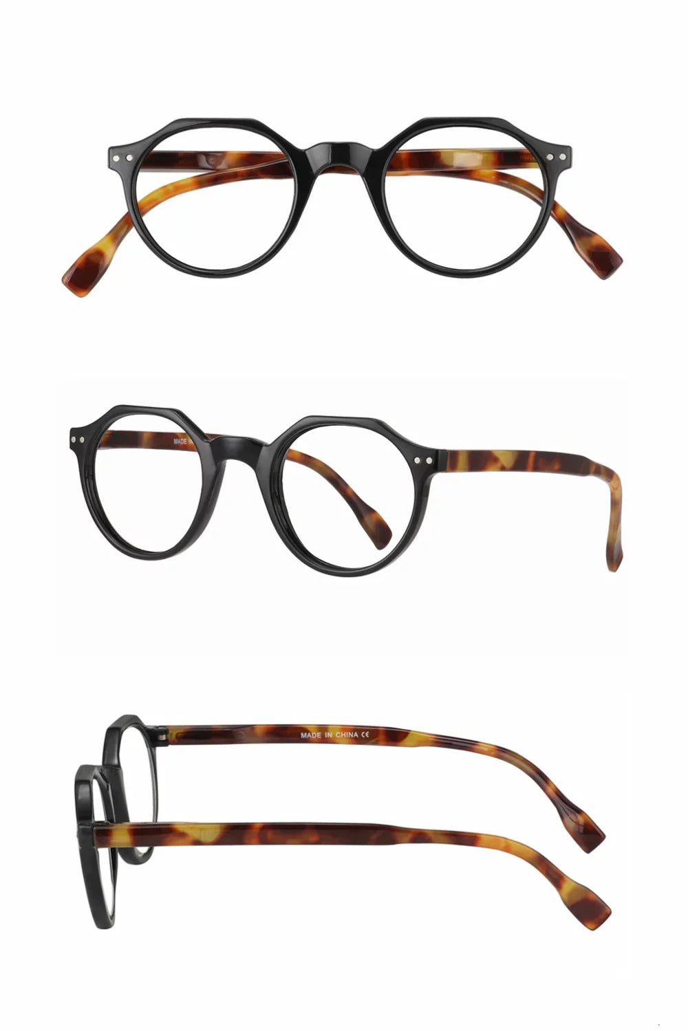 3 Round Blue Pairs Vintage Light Reading Womens Readers Glasses Mens Blocking