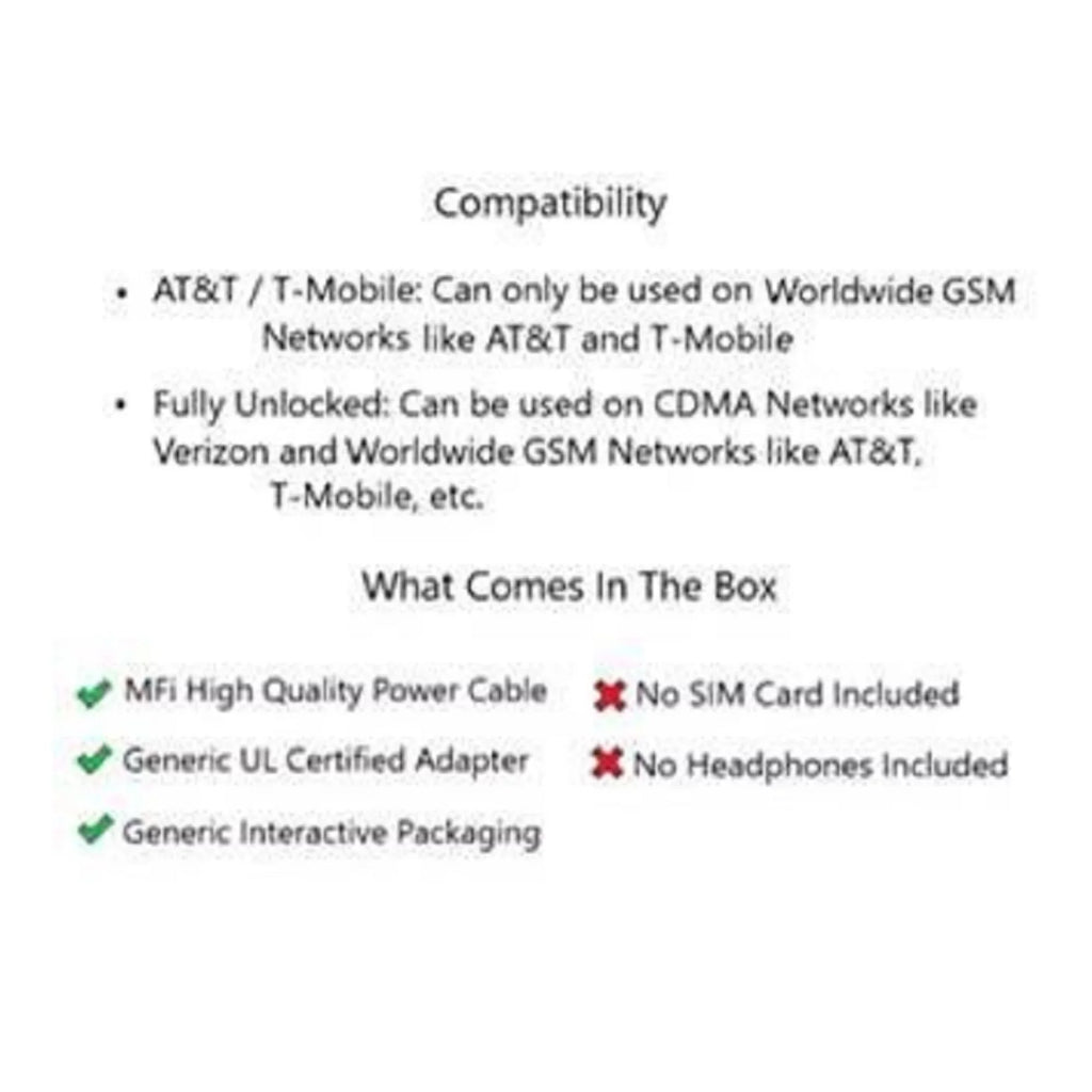 GSM Plus (Refurbished) + iPhone 7 T-Mobile) (AT&T Black Restored Smartphone Unlocked 128GB