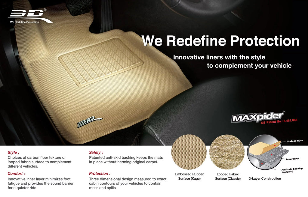 (BLACK) SUBARU with 2010-2014 - KAGU compatible 3D OUTBACK MAXpider Liner Cargo Cargo Liner