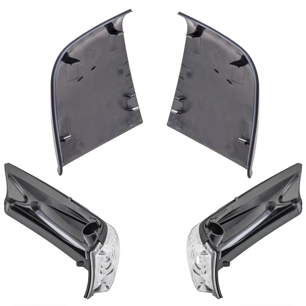 Left Mirror Passenger Gray Paint Brock SLT 2015-2021 Driver And Promaster RAM Compatible SLT/Tradesman Door 4 Signal Set Right With Replacement Cover Match Light Piece City Turn To Aftermarket
