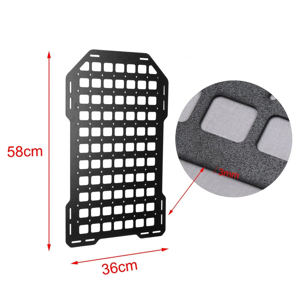 Seat Vehicles, Car Accessory Car Insert Organizer, Back Seat Storage for Practical Organizer, Panel for Molle Back Rack AMLESO