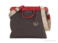 Signature Pvc Travel Zip North Kors Handbag Tote Large South Flame Top Michael
