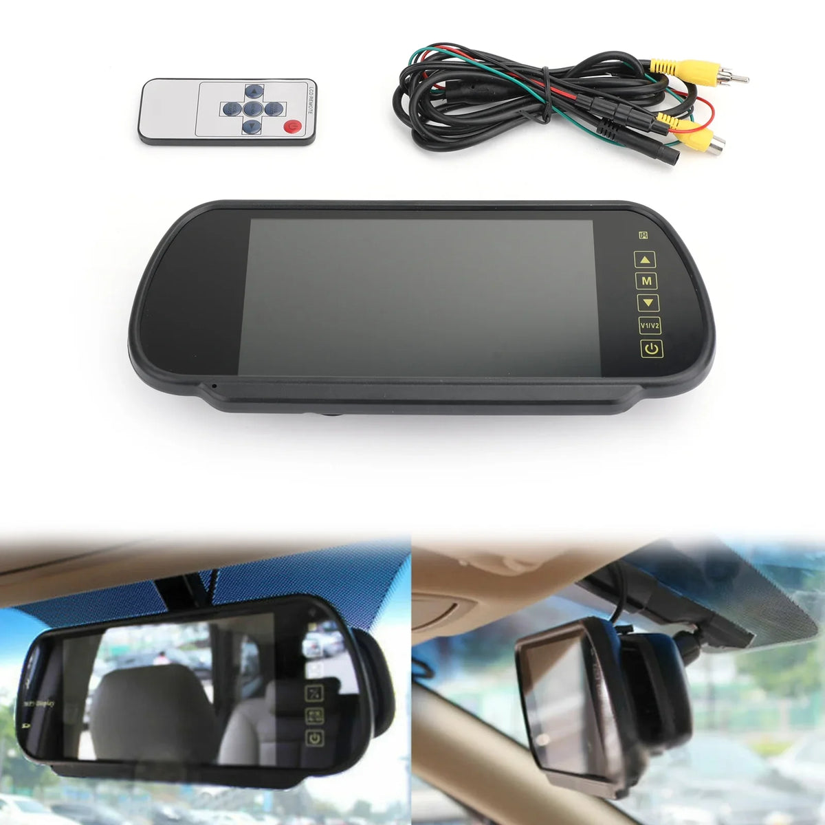 LCD Lens Rear Car 7" Reversing Bus MonitorSensors Screenfor View Car Camera