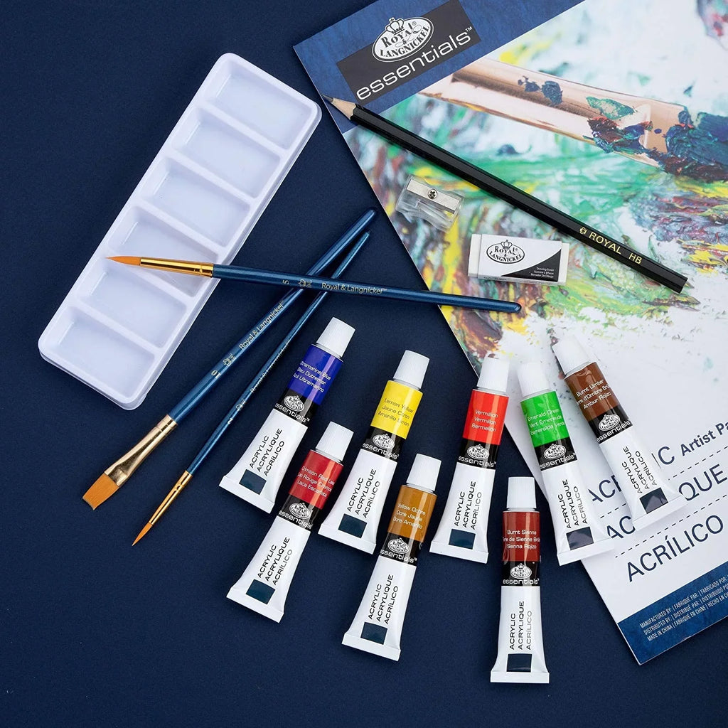 & Royal Painting Acrylic Piece Box Langnickel Essentials Set 21
