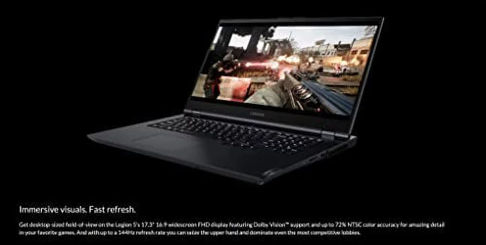 | 7 RTX Gaming RAM Upto Gen 3070(TGP NVIDIA GeForce 6 10 5800H, Type-C, Lenovo 17.3" PCIe 130W), Ryzen 144Hz Vision, SSD) Legion Dolby (16GB Display, Free Laptop, FHD 11 Win 1TB 5 AMD IPS