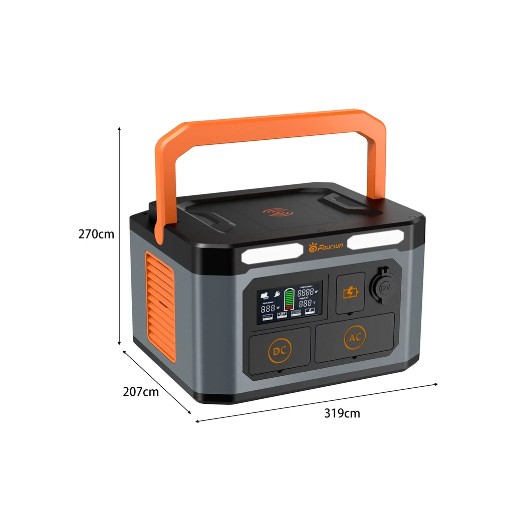 for Camping 65W,Solar Home 1500W Peak) Backup, 2 AC ,Wireless Generator Outlets Emergency, Station,1598.4Wh Portable charge,PD 1500W(3000W Foursun with x