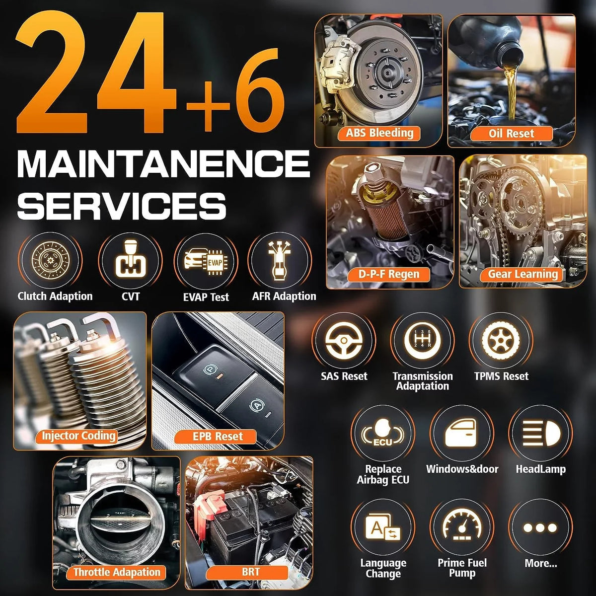 Tool Analyzer Systems Automotive OBD2 OBDII AutoAuth Scanner Active Services Code Scan NT909 FCA Scanner AutoVIN Diagnostic Reset Control Car Vehicle All Reader 30+ Foxwell Bi-directional Test