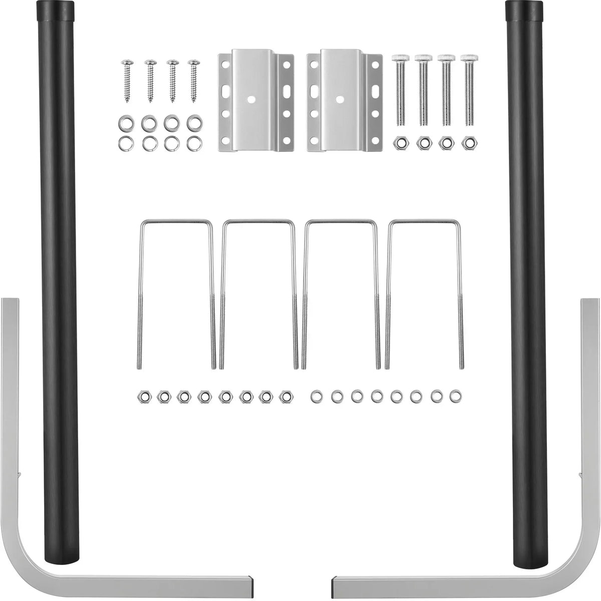 60", Steel with Tube Pair Mounting BENTISM Galvanized One Ski Complete Trailer Guide-on, Trailer Guide Included, Covers, ons, PVC Boat, Sailboat for Trailer or Post Boat Boat Accessories Fishing
