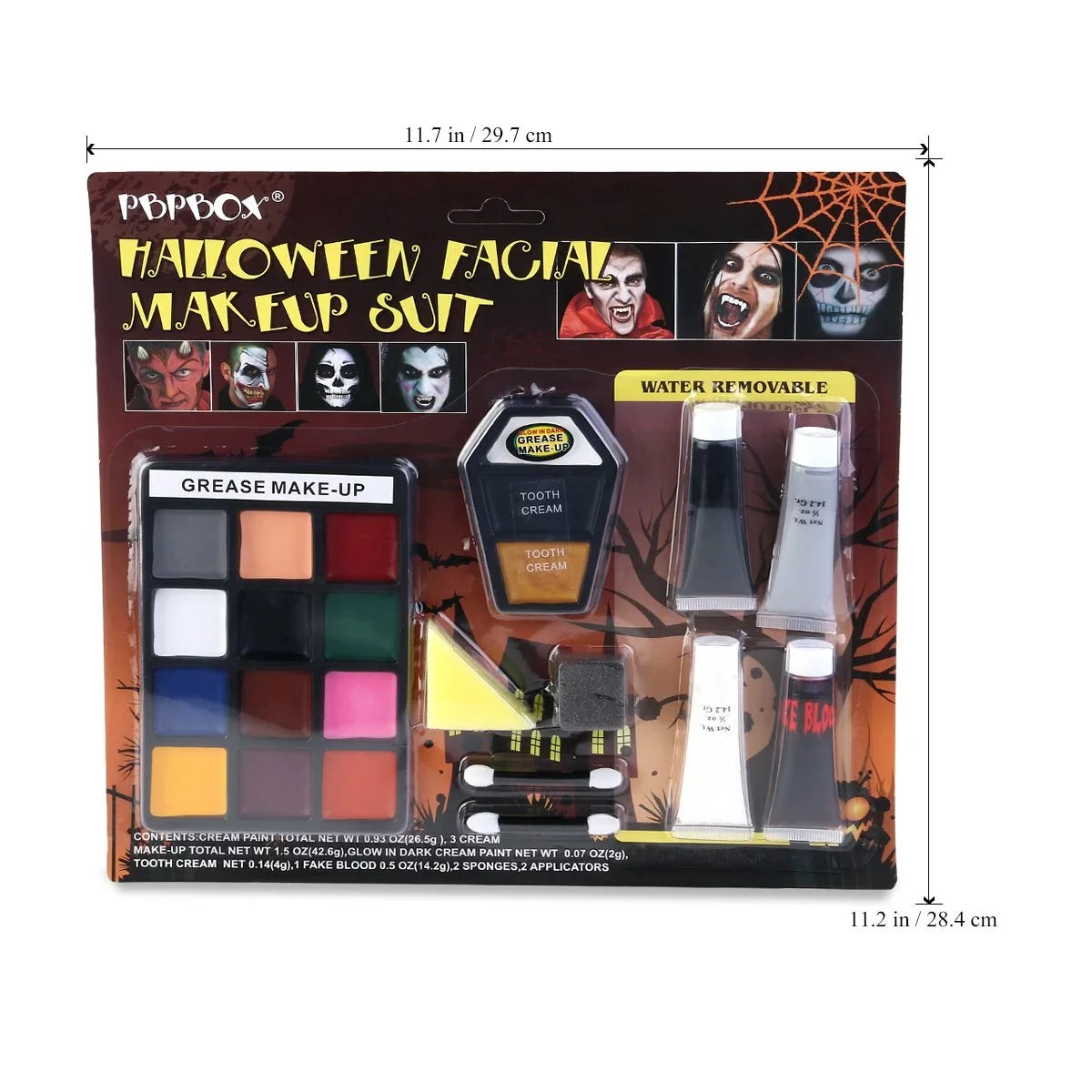 Halloween Vampire Makeup PBPBOX for Kit Face Paint Zombie