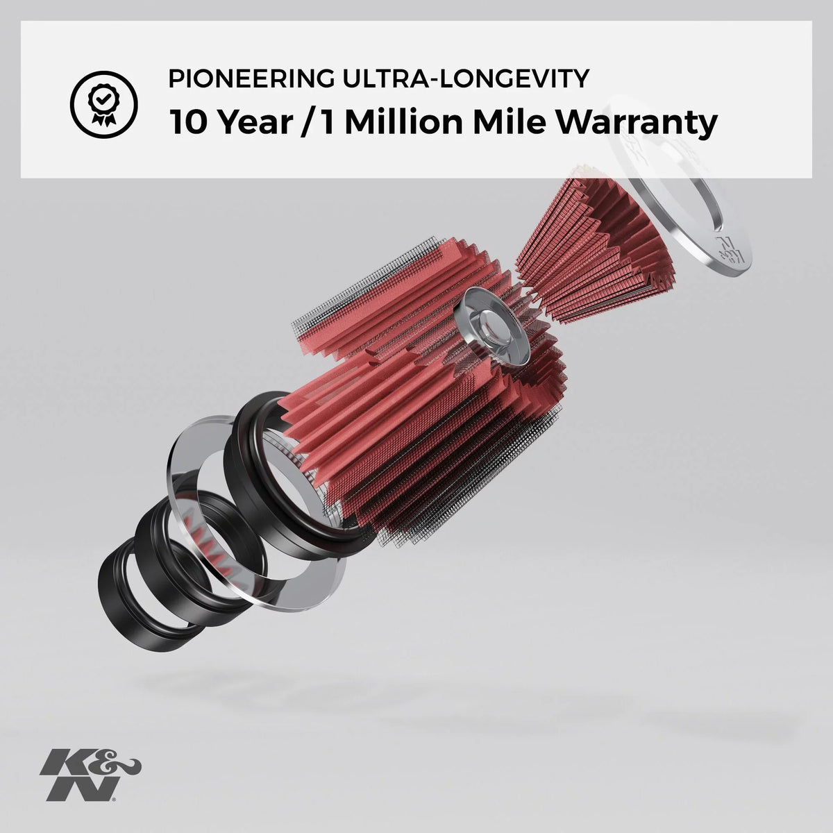 Washable in 6.5 5.5 RU-5147 , K&N mm) (165 Universal Reusable: (140 mm) Air Filter: ID; and Flange (114 Base; Clamp-On 5 mm) 4.5 Round (127 Height; Top in mm) in in Engine Tapered;