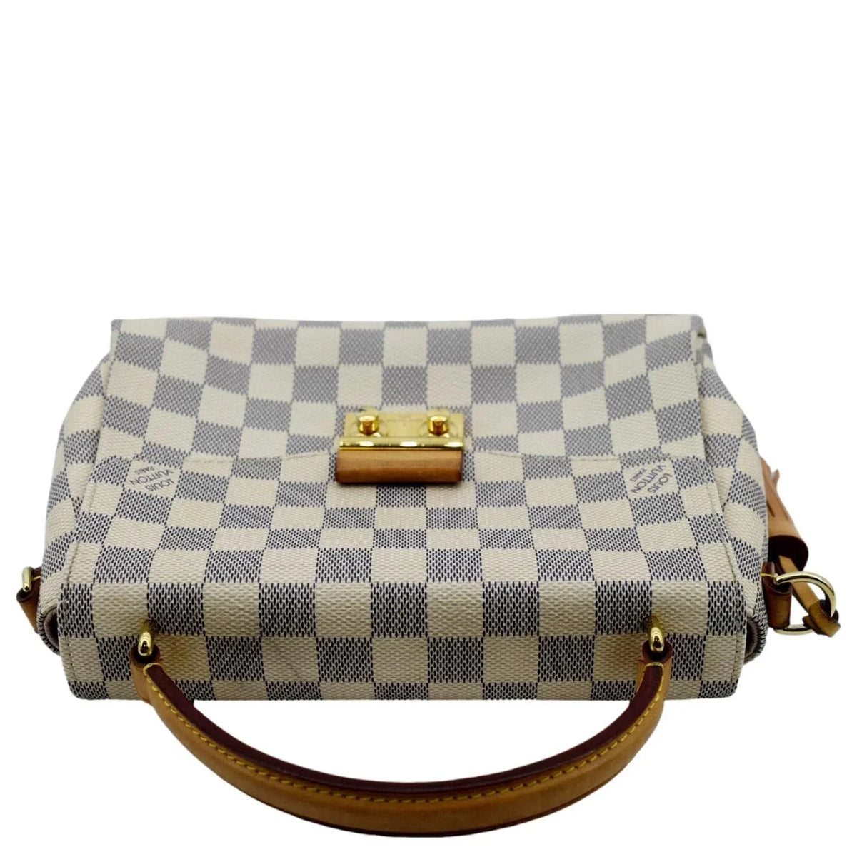 Azur Satchel White Croisette Damier Bag Pre-owned Crossbody