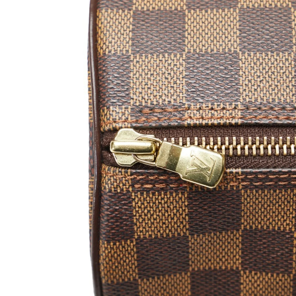 Pre-Owned Handbag N51303 Women's PVC Ebene (Good) Brown Damier Leather Papillon