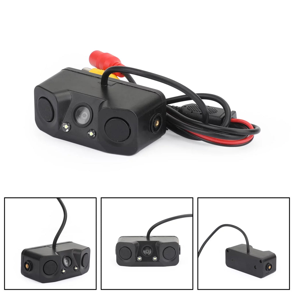 3in1 Camera Rear Parking Backup Camera Car Sensor View Reverse 170° Radar
