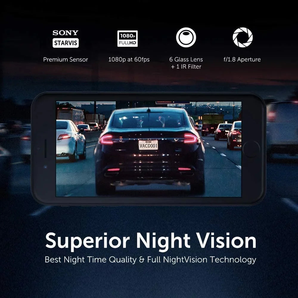 Parking | | Support VAVA Dashboard | Sensor Camera Cam GPS Max 128GB Wi-Fi Car Camera Vision | Recorder Mode | Dash 1920X1080P@60Fps | Dash Night with | G-Sensor