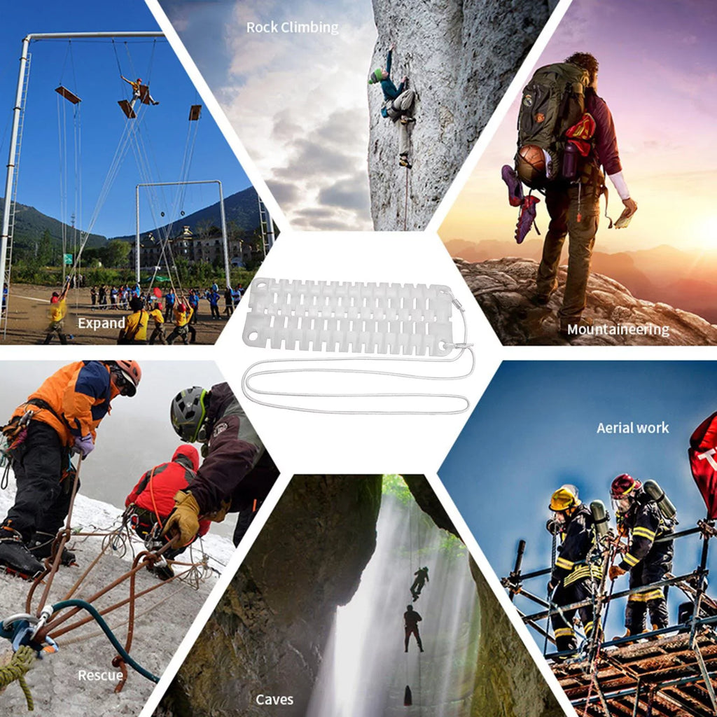 Outdoor Abseiling Equipment Arborist Climbing Rope Rock Board Rope Reduction Thickened Rappelling Friction