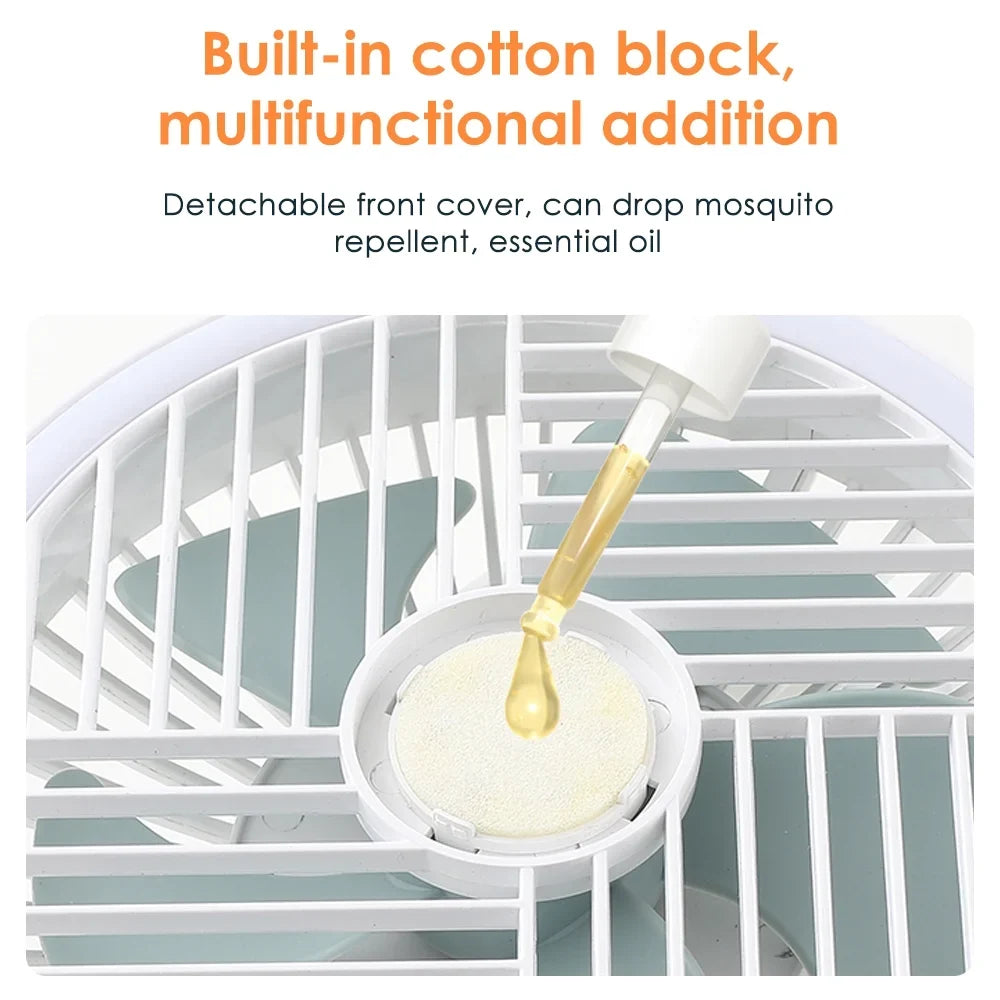 Mute Supply and JLLOM Bottom Hanging Long-distance Smooth Fan for Noise, Walls Surfaces, Air Versatile Light Glass