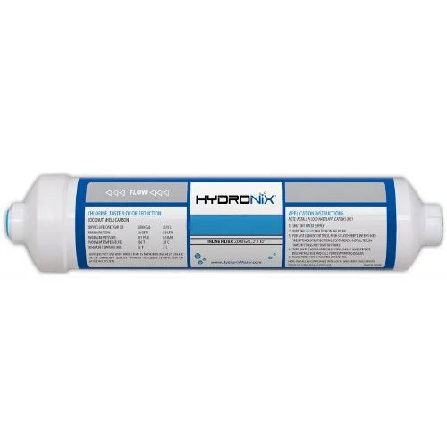 Hydronix Inline Carbon 6 Coconut Filter Of Package ICF-10Q