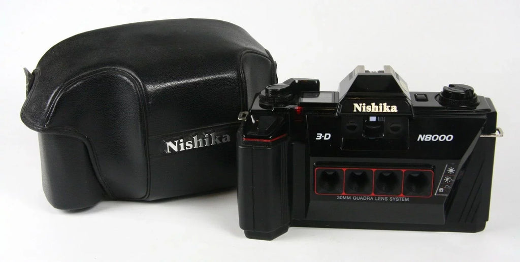 '- - Animated 3D Case gif Nishika N8000 w/ Original tested/functioning Camera - Stereo
