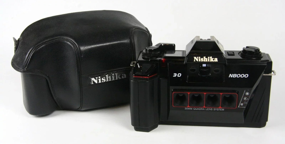 '- - Animated 3D Case gif Nishika N8000 w/ Original tested/functioning Camera - Stereo
