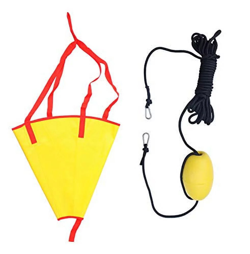 Rope Boat ft System 32 Leash METER Ski/Inflatable/Power Boat/Yacht/Jet Orange Brake Tow Float Boat/Sail Inch Anchor for Drift 24 Sea with Marine Buoy Drogue Line Sock STAR Kayak Sea Ball