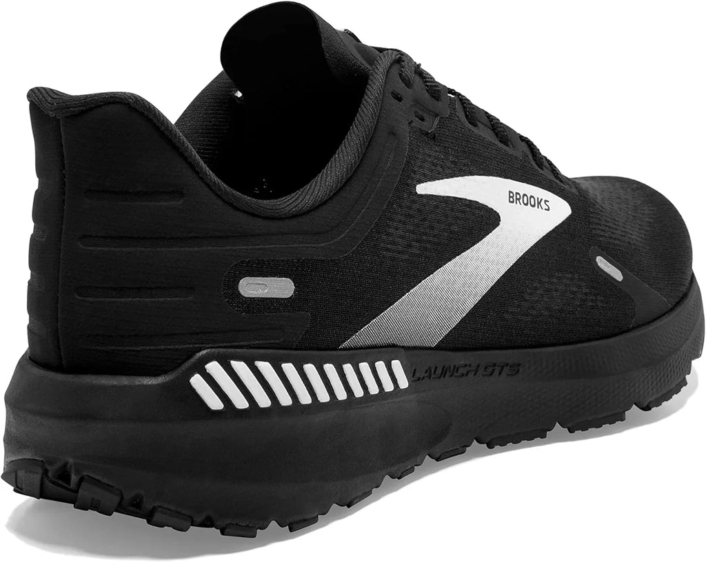 GTS Men Black/White 10 9 Running Shoe s Supportive Launch Brooks