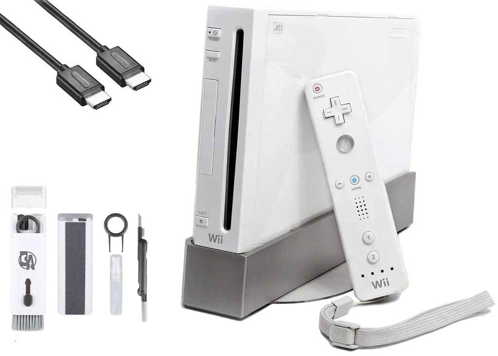 Cleaning BOLT New HDMI Kit Gaming Cable Bundle Wii Nintendo Console White + Like AXTION