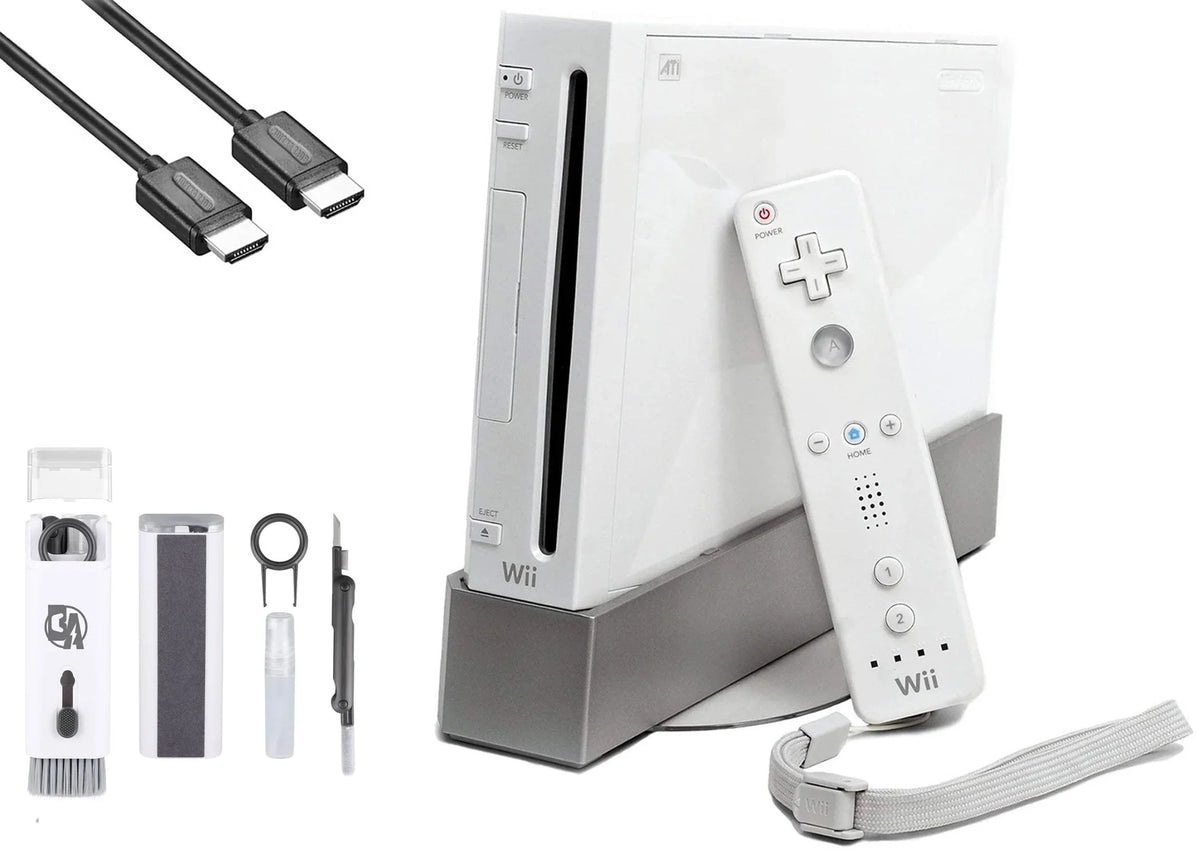 Cleaning BOLT New HDMI Kit Gaming Cable Bundle Wii Nintendo Console White + Like AXTION