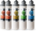 Pack DS4S, Carbon & Block for Set Replacement Filter Supply Filter, Filter F5DS 1-Year Filter, and Composite iSpring Carbon Sediment Post Cartridge DS4B Filter
