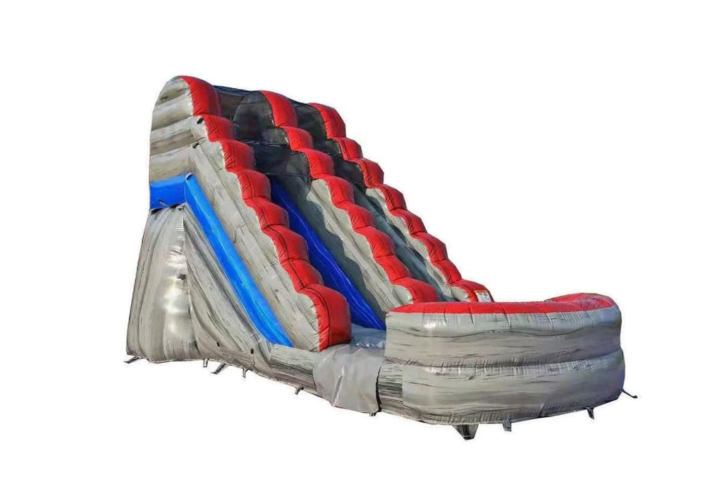 | Adults Blower, Bag Inflatable 28-Foot x and Includes | Stakes Wide x | 15-Foot Pool for Titanium Commercial Slide Splash Water Grade Long 13-Foot JumpOrange with Tall Storage and Kids