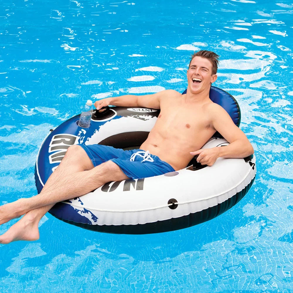 Run River 1 Tubes Pack 4 Single Person Pump Intex of Air and Floating 12V