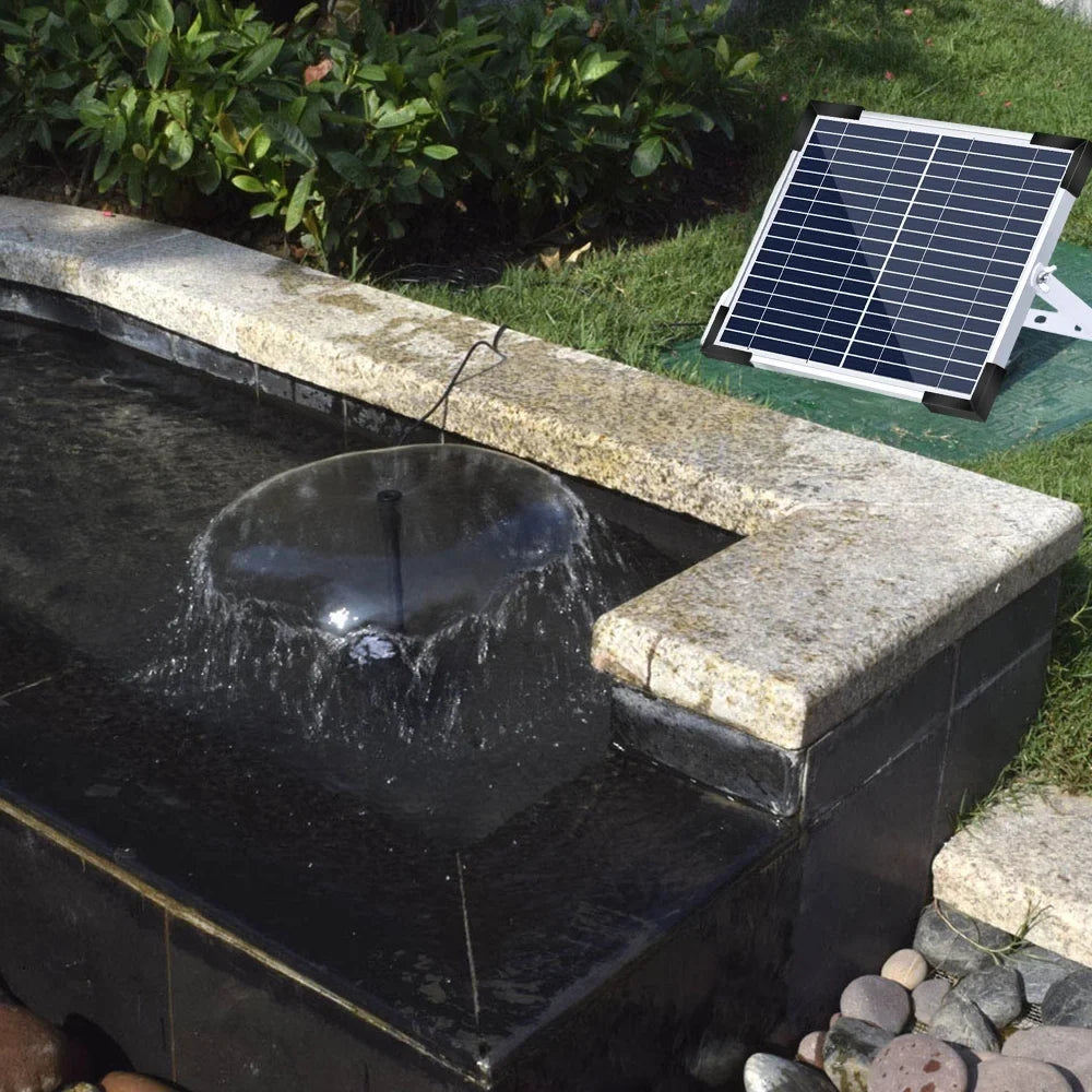 High Garden Decor and Efficient Water Eco Fountain, friendly Solar Pump