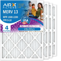 HVAC by - Pleated AIRX Filter & AC Premium 24x30x1 CLEAN 2200 MERV FPR Comparable Filters Electrostatic 9 Made WICKED MPR 4 Conditioner AIR. 13 Filter Furnace 1500 Pack FILTERS USA 24x30x1 Air to Air