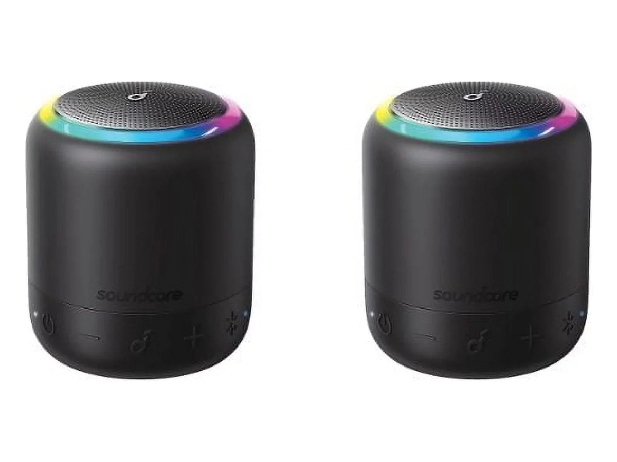 Waterproof Soundcore Mini 15H Pro Playtime Bluetooth B3127Z11 Black Speaker IPX7 Portable 2-Pack 3