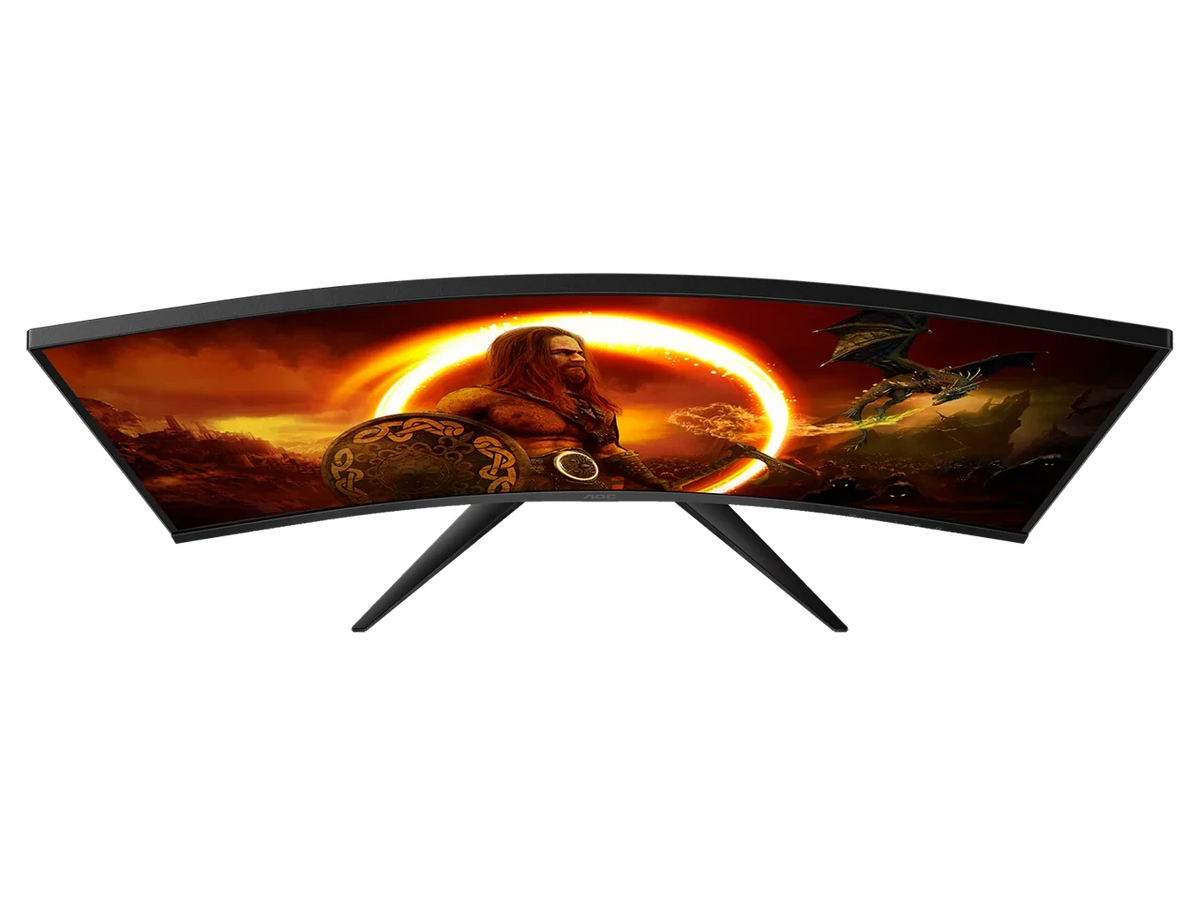 (31.5" Premium 91% (C32G2ZE) 240 85% 1920 123% Hz Viewable) DCI-P3, Adaptive FHD DisplayPort, Monitor (AMD sRGB, FreeSync 32" 1080 AOC VA HDMI, Gaming x Curved NTSC Audio Sync)