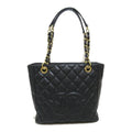 Matelasse Calf) (Grained ChainShoulder Black Pre-Owned Caviar Bag Skin (Fair)