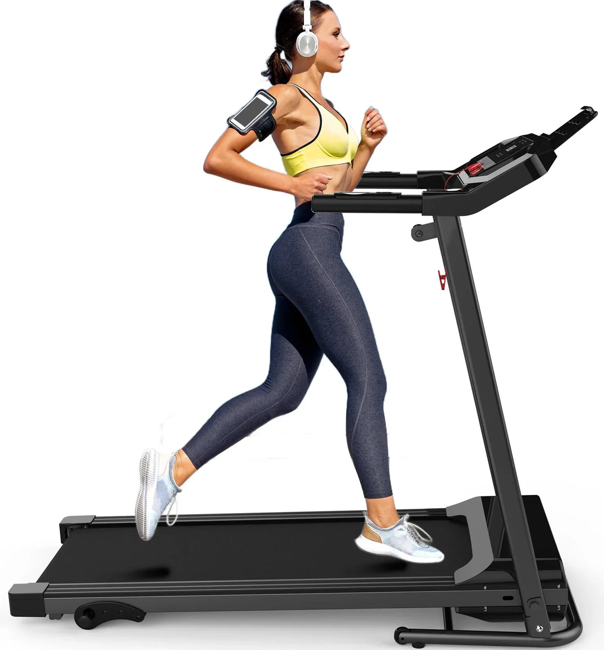 Under Desk Treadmills Pad, Durable for Bluetooth Treadmill, FLIMDER Speaker Treadmill & Designed 300LBS Beautifully Folding Home Installation-Free with Walking Sturdy Capacity,
