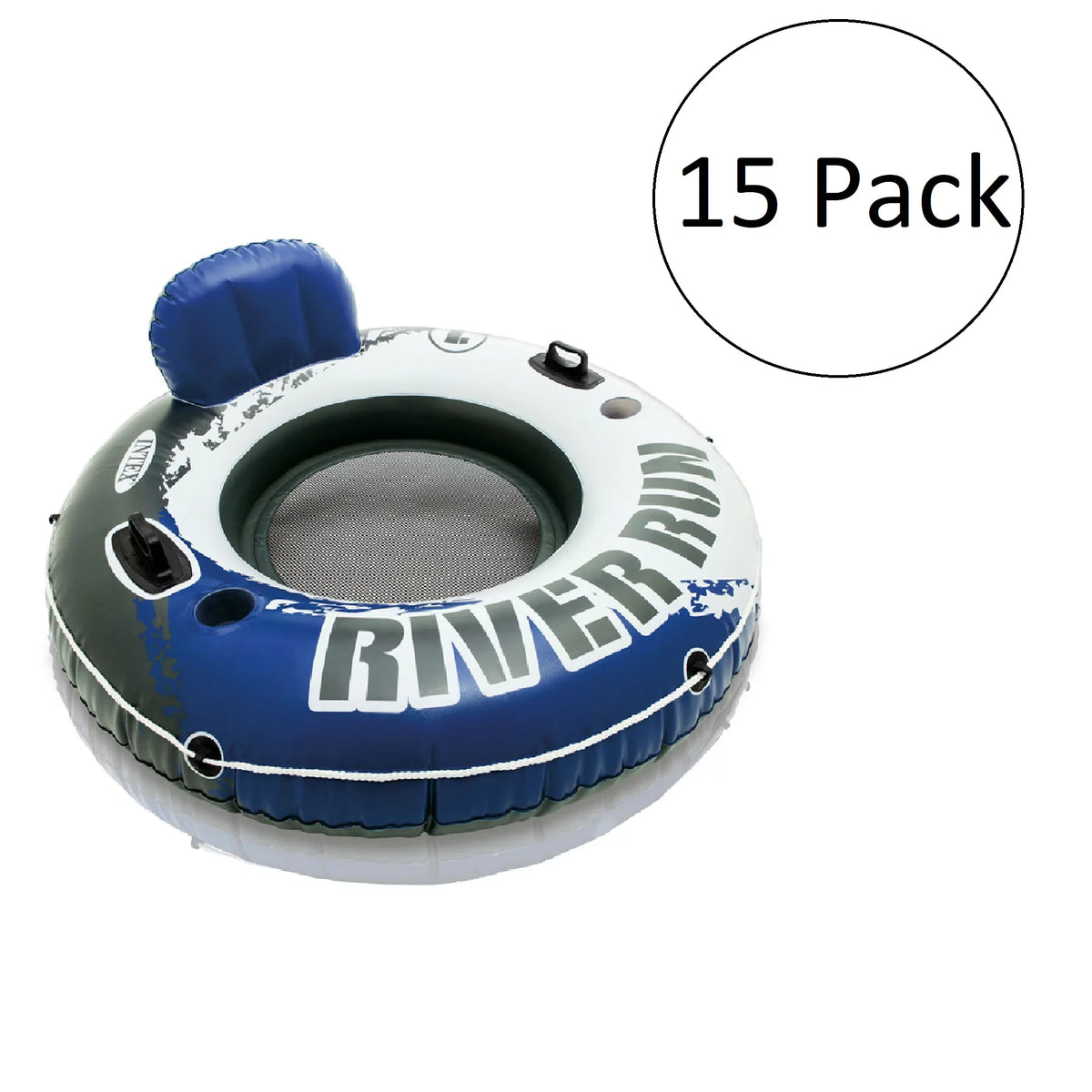 Floating 1-Person Raft Tube Inflatable Lake/Pool Pack) for Intex (15 Run River